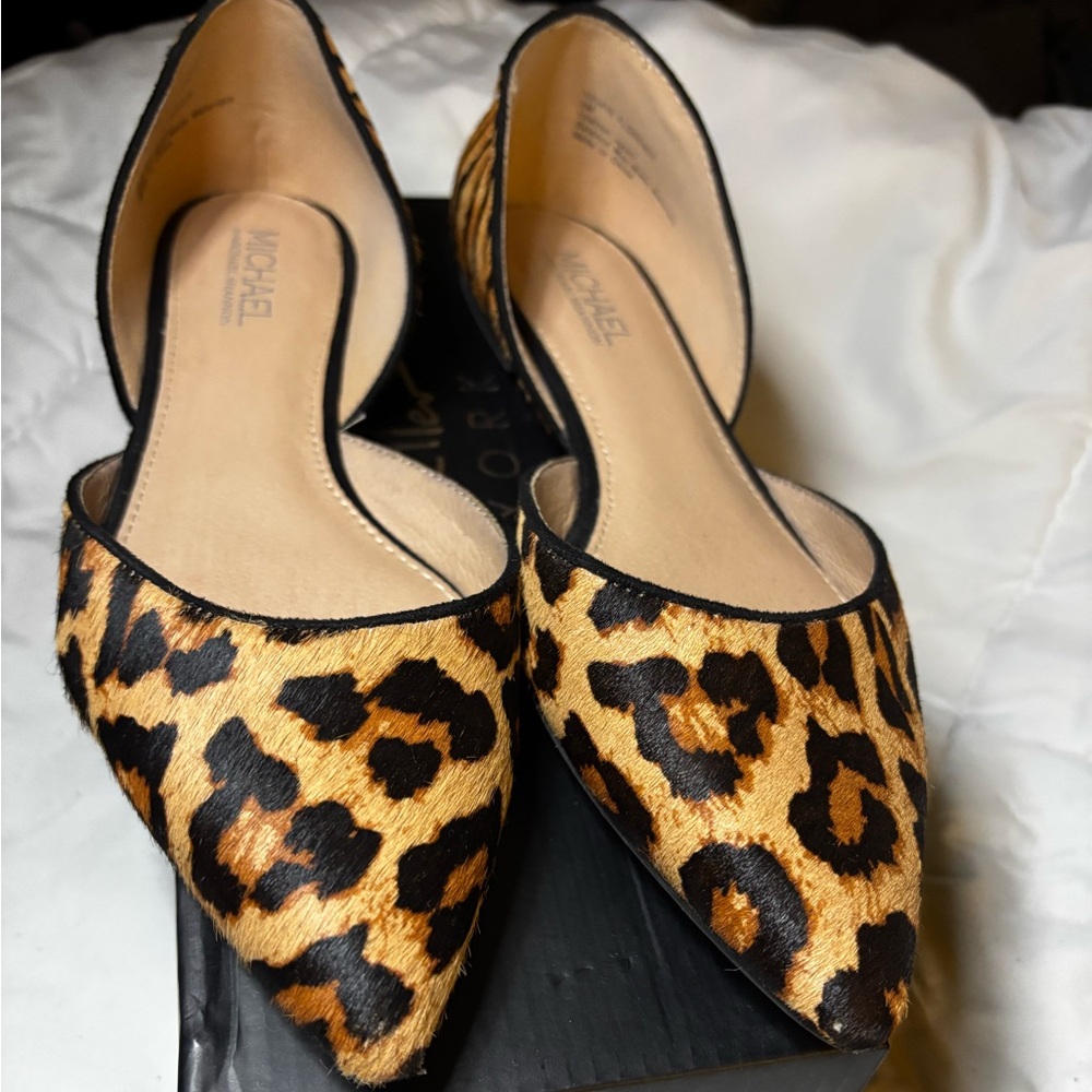 Cheetah print flats